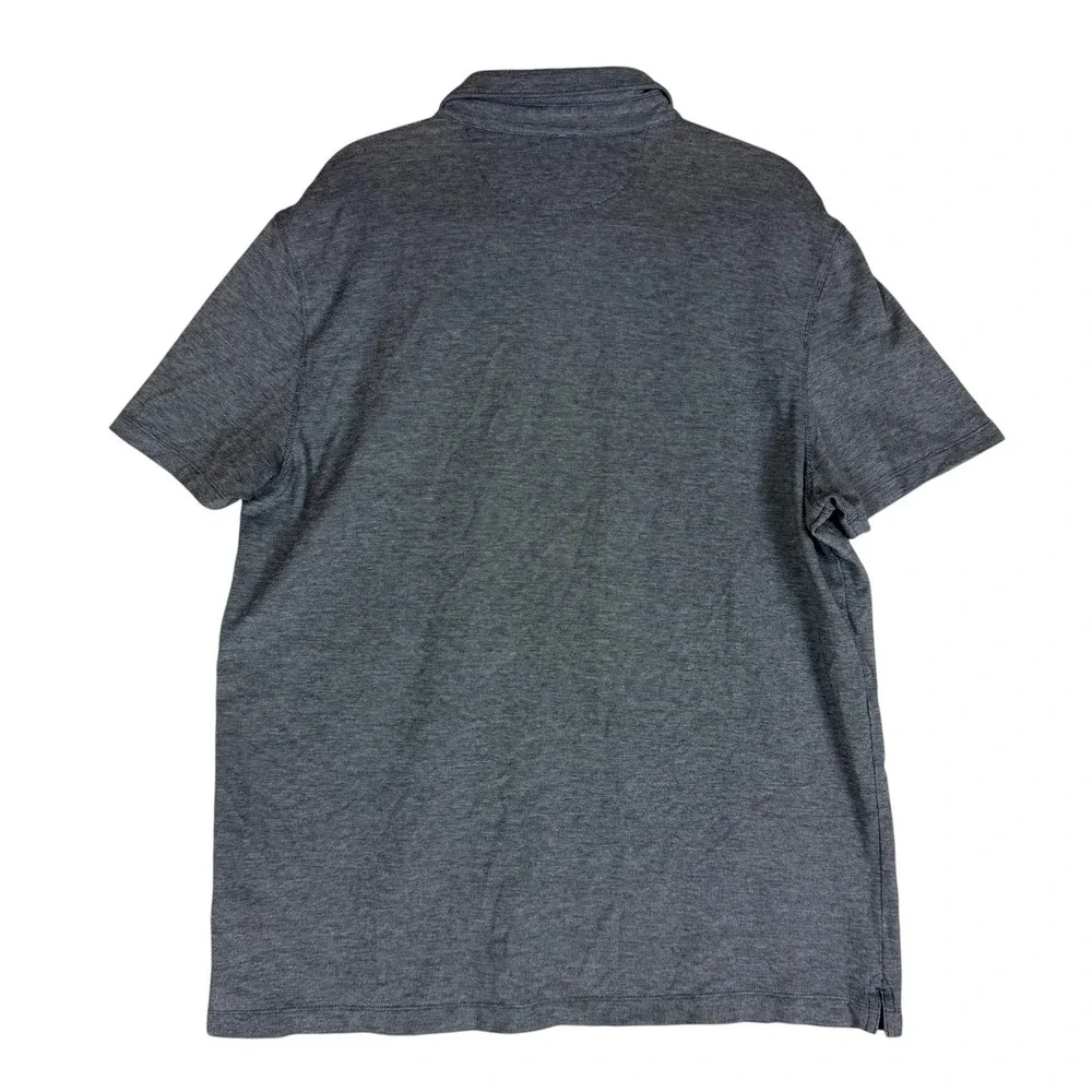 Banana Republic Polo Shirt Mens XL Gray Performance Knit Short Sleeve Stretch